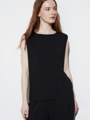 Акція на Блузка жіноча Uniqlo 54990252 2XL Чорна від Rozetka
