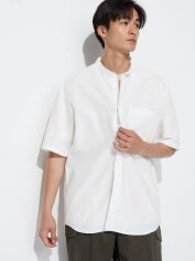 Акція на Сорочка бавовняна літня оверсайз чоловіча UNIQLO 672829675 M Біла від Rozetka
