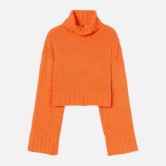 Акція на Светр в'язаний теплий жіночий H&M 1021895003c14 S Помаранчевий від Rozetka