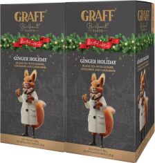 Акція на Упаковка чаю чорного Graff Ginger Holiday з імбирем, корицею та кардамоном 20 пакетиків х 1.8 г x 2 пачки від Rozetka