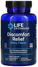 Акція на Life Extension Pea Discomfort Relief Pea от боли Для случайного незначительного боли и дискомфорта 60 жевательных таблеток від Stylus