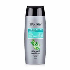 Акція на Чоловічий гель для душу MAN KEY Fresh Active 4 в 1, 250 мл від Eva