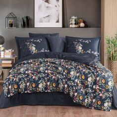 Акція на Комплект турецької постільної білизни Hobby Євро 200х220 см Premium Sateen 300TC Alessia від Rozetka