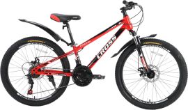 Акція на Велосипед Cross Focus 24" Рама 11" Red-Black (24CWS-005073) від Rozetka