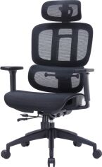 Акція на Крісло офісне OfficePro OC680B Black від Rozetka