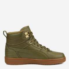 Акція на Підліткові демісезонні черевики для хлопчика Puma Rebound Rugged 38824302 36 Оливкові від Rozetka