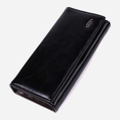 Акція на Гаманець жіночий зі штучної шкіри для карток Kivi leather-19087 Чорний від Rozetka