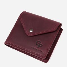 Акція на Гаманець жіночий шкіряний для карток Grande Pelle leather-16805 Бордовий від Rozetka