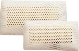 Акція на Набір ортопедичних подушок Delight Memory Visco Foam з отворами 40х60 см х 2 шт від Rozetka