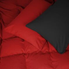 Акція на Підковдра MirSon Фланель 002-009 Black/Red 200х220 см від Rozetka