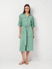 Акція на Сукня жіноча Zara 3871/705 L Бірюзова від Rozetka