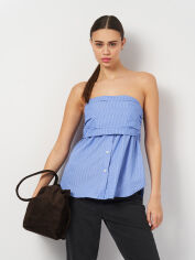 Акція на Футболка жіноча Zara 3376/104 XL Синя від Rozetka