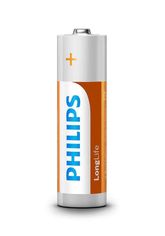 Акція на Батарейка Philips LongLife Zinc Carbon AA BLI 4 (R6L4B/10) від MOYO