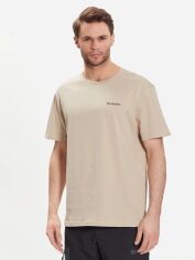 Акція на Футболка бавовняна чоловіча Columbia CSC Basic Logo Short Sleeve 1680053274 L Бежева від Rozetka
