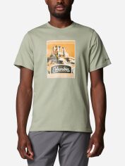 Акція на Футболка бавовняна чоловіча Columbia CSC Seasonal Logo Tee 1991036349 S Оливкова від Rozetka