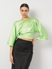 Акція на Футболка жіноча Zara 3392/845 S Зелена від Rozetka