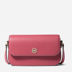 Акція на Сумка жіноча з натуральної шкіри Michael Kors 734548670 Рожева від Rozetka