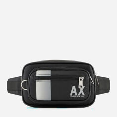 Акція на Сумка чоловіча тканинна Armani Exchange 780144164 Чорна від Rozetka
