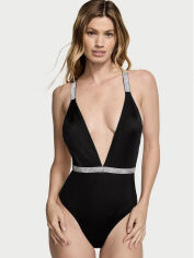 Акція на Суцільний купальник жіночий Victoria's Secret 82868588 S Чорний від Rozetka