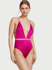Акція на Суцільний купальник жіночий Victoria's Secret 938738361 XL Рожевий від Rozetka
