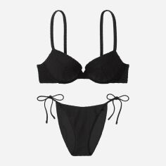 Акція на Роздільний купальник жіночий Victoria's Secret 773636643 34C/M Чорний від Rozetka