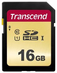 Акція на Карта памяти TRANSCEND SDHC 16GB Class 10 UHS-I U3 R95/W60MB/s (TS16GSDC500S) від MOYO