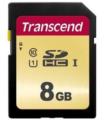 Акція на Карта памяти Transcend SD 8GB C10 R20MB/s (TS8GSDC300S) від MOYO