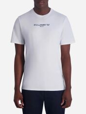 Акція на Футболка бавовняна довга чоловіча Karl Lagerfeld 254786280 XL Біла від Rozetka