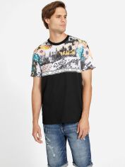Акція на Футболка бавовняна довга чоловіча Guess 430599781 L Чорна від Rozetka