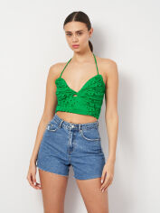 Акція на Футболка жіноча Zara 3265/919 M Зелена від Rozetka