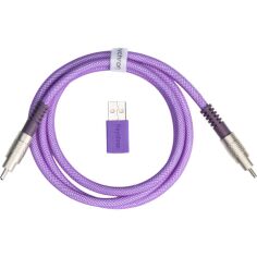 Акція на Кабель Keychron USB-A/Type-C - Type-C Data/Charge Double-Sleeved Geek 1m, Purple (CAB23_KEYCHRON) від MOYO