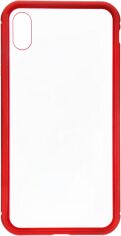 Акція на Панель ArmorStandart Magnetic Case 1 Generation для Apple iPhone Xs Max Clear/Red від Rozetka
