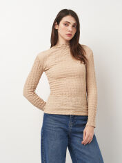 Акція на Футболка жіноча Zara 3644/805 S Бежева від Rozetka