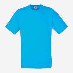 Акція на Футболка бавовняна довга чоловіча Fruit of the loom Valueweight 0610360-ZU 3XL Ультрамарин від Rozetka