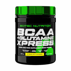 Акція на Амінокислоти Scitec Nutrition BCAA + Glutamine Xpress Цитрусовий мікс, в порошку, 300 г від Eva