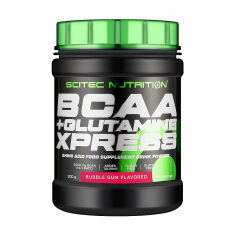 Акція на Амінокислоти Scitec Nutrition BCAA + Glutamine Xpress Бабл гам, в порошку, 300 г від Eva