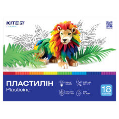 Акція на Пластилин восковой 18 цветов 360 г Classic Kite K-085 від Podushka