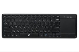 Акція на Клавиатура 2E KT100 WL Black (2E-KT100WB) від MOYO