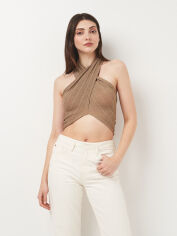 Акція на Футболка жіноча Zara 6427/233 L Золотиста від Rozetka