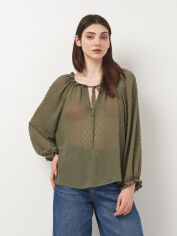Акція на Футболка жіноча Zara 7969/685 XS Хакі від Rozetka