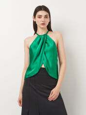 Акція на Футболка жіноча Zara 7563/240 XS Зелена від Rozetka