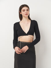 Акція на Футболка жіноча Zara 7901/833 M/L Чорна від Rozetka