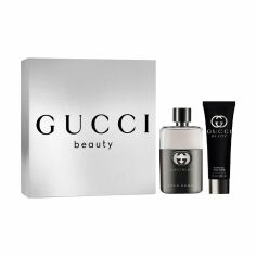 Акція на Парфумований набір чоловічий Gucci Guilty Pour Homme (туалетна вода, 50 мл + гель для душу, 50 мл) від Eva