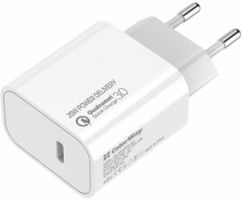 Акція на ColorWay Wall Charger USB-C 20W Pd White (CW-CHS026PD-WT) від Stylus