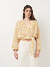 Акція на Футболка жіноча Zara 9878/148 XL Жовта від Rozetka