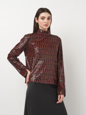 Акція на Футболка жіноча Zara 8956/971 L Коричнева від Rozetka