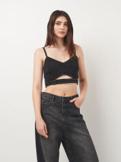 Акція на Футболка жіноча Zara 9632/241 L Чорна від Rozetka