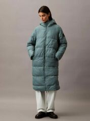 Акція на Куртка зимова довга жіноча Calvin Klein 14904100-023 XS Зелена від Rozetka