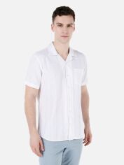 Акція на Сорочка бавовняна літня чоловіча Colin's CL1067069WHT L White від Rozetka