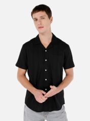 Акція на Сорочка бавовняна літня чоловіча Colin's CL1067069BLK S Black від Rozetka